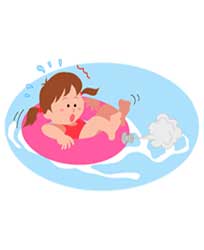 泳ぐときの注意